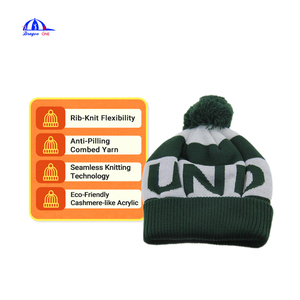 Berretto in maglia acrilica spazzolata-pelle morbida-caldo viaggio invernale/sci all'aperto. Easy Pack Unisex regolabile per improvvisi - Product Image 3