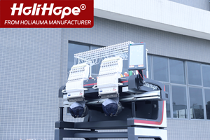 هوليهوب هولياوما ، ماكينة التطريز الصناعي ذات الخدمة الاحترافية للقبعات ، ماكينة تطريز بالكمبيوتر المنزلي برأسين ، ماكينة تطريز مستعملة - Product Image 2