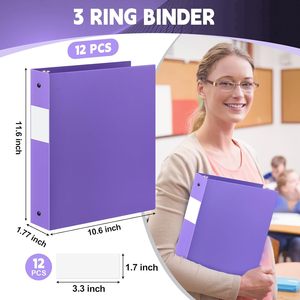 Vòng chất kết dính A4 tập tin thư mục Vòng chất kết dính kim loại 3 lỗ A4 A5 A6 giấy PP Bìa máy tính xách tay Tạp Chí kế hoạch PP nhựa túi thư mục - Product Image 3