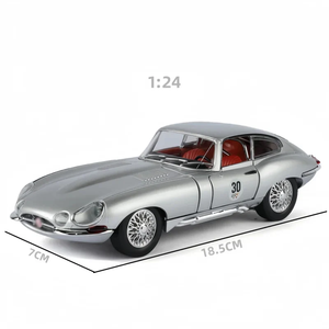 Modelo de Auto Deportivo Clásico Jaguar E-Type, Escala 1:24, Metálico, Altamente Detallado, Coleccionable, Coupé Deportivo Vintage - Product Image 1