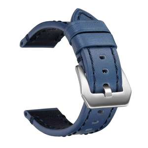 Bracelet de <span class=keywords><strong>montre</strong></span> vintage confortable en cuir véritable italien de style nouveau pour hommes PaneRail 20 22 24 26 mm - Product Image 5