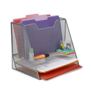 Chinese Factory Top Quality Best Price Mesh Desk <b>File</b> Organizer Letter Trays Mail Sorter Paper Holder Mesh Desk Organizer - Product Image 1