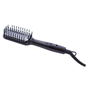 Nouveau modèle Portable 2 en 1 Mini peigne personnalisé lisseur Styles de maison chauffage rapide sèche-cheveux brosse peigne chaud - Product Image 5