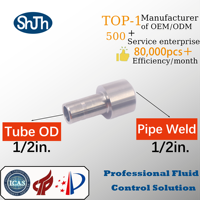 Raccord de soudure à emboîtement SWAGELOK Type 316SS, haute pression, surface lisse forgée pour l'huile, le gaz et l'eau, marque SHJH