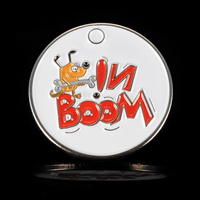 Badge commémoratif en métal personnalisé en usine, motif hibou argenté, pour casquette de diplômé et livre, souvenir pour étudiant