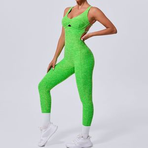 Body de sport à bretelles croisées réglables pour femmes Combinaison de yoga une pièce à sculpter pour la danse et le fitness - Product Image 3