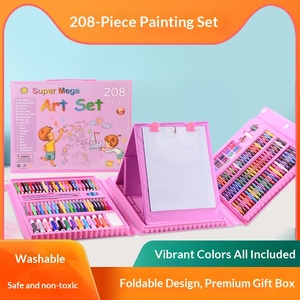 MingXiang 208 Stylos et crayons aquarelle à pointe fine, ensemble d'art en plastique pour la fête des enfants de l'école primaire - Product Image 2