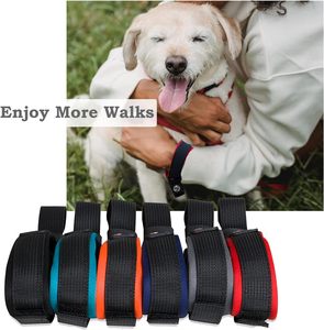Tali pergelangan tangan tali anjing untuk tali anjing dapat ditarik bebas genggam pita ajaib dapat disesuaikan tali pengaman pergelangan tangan pita pegangan untuk tali hewan peliharaan - Product Image 2