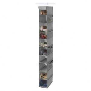 Hot Sale Household Storage Organizer Foldable Hanging Fabric Non-woven Box 10 Pair Shoe <b>Shelf</b> - Product Image 1