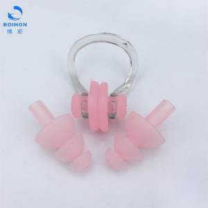 Pince-nez souple protection de natation Ensemble de natation TPR Bouchons d'<span class=keywords><strong>oreille</strong></span> de natation et pince-nez <span class=keywords><strong>pour</strong></span> sapin de Noël - Product Image 4