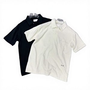 Polo en coton surdimensionné pour homme, manches courtes, coupe ample, décontracté, avec poche brodée, logo personnalisé, fournisseur - Product Image 4