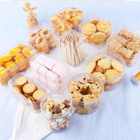 Small Packing Transparent Plastic Chocolate Gift White Cookie Box Round Cylinder Packaging Box for Cookies