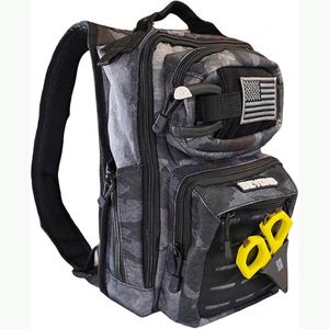 Échantillon gratuit : Sac à dos de pêche, petit sac de transport pour matériel de pêche - avec 2 porte-cannes - Boîte de rangement pour matériel de pêche, équipement de pêche, cadeaux pour la pêche à la mouche - Product Image 5