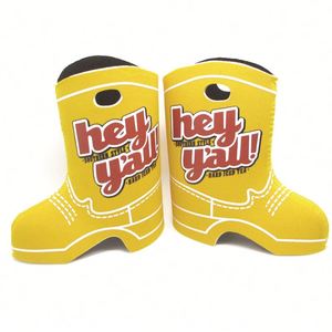 Wholesale Neoprene Beer Bottle Can Cooler Bags Boot-Shaped <b>Shoes</b> and Cowboy Boot Stubby Holders - Product Image 5