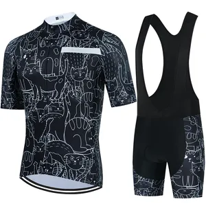 Đội Xe Đạp Chuyên Nghiệp Ngắn Tay Áo maillot ciclismo áo đạp xe nam mùa hè thoáng khí quần áo đi xe đạp Bộ yếm