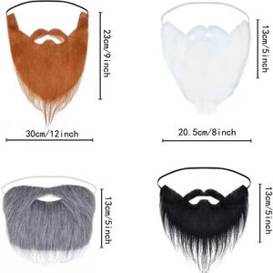 MADESHINE Nouveauté Barbe et Moustaches de Père Noël, de Vampyre et de Gnome pour Cosplay, Fêtes, Maquillage, Spectacles et Accessoires Photo - Product Image 1
