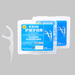 Heetverkopende dubbele lijn hoge treksterkte polymeer floss stick tandenfloss mondhygiëne tandenstokers zachte tandenstokers groothandelsprijs - Product Image 5