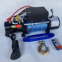 Treuil électrique 12V 24V 12000lbs avec corde en fibre synthétique