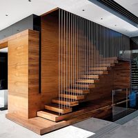 Escaliers flottants sur mesure haute résistance avec construction en bois