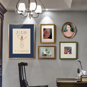 Stile americano Moderno telaio in metallo arte della Tela di Canapa Pittura di Arte Della Parete <span class=keywords><strong>con</strong></span> <span class=keywords><strong>vetro</strong></span> <span class=keywords><strong>Per</strong></span> la casa deco - Product Image 2