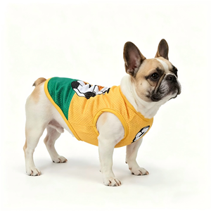 T-shirt de football pour chien à séchage rapide Coupe du Monde, rayé, à manches courtes, vêtements pour animaux de compagnie pour bouledogues - Product Image 6