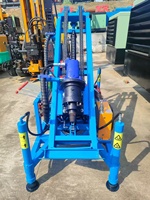 Foreuse de puits compacte 100m 120m 150m, portable, rotative, à moteur diesel, hydraulique, pour puits d'eau