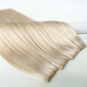 Extension capelli umani geniale trama Private Label <span class=keywords><strong>platino</strong></span> <span class=keywords><strong>colore</strong></span> <span class=keywords><strong>biondo</strong></span> Super doppio disegnate trame invisibili - Product Image 1