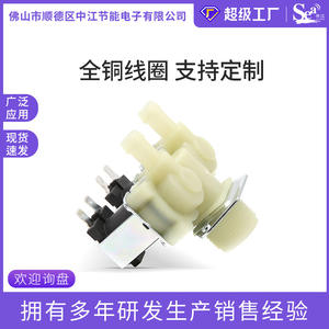 Válvula Solenoide de Doble Vía, Una Entrada y Dos Salidas, para Agua a Alta Temperatura, Normalmente Cerrada, para Lavadoras, DC12V AC220V - Product Image 4