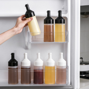 Bouteilles à condiments avec bouchon, ketchup, mayonnaise, <span class=keywords><strong>moutarde</strong></span>, sauce piquante, huile d'olive, bouteilles en plastique à presser pour la cuisine et les salades - Product Image 2