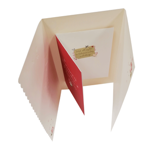 Biglietti d'amore anniversario con ritagli a cuore e sceneggiatura calligrafica per feste romantiche biglietti d'auguri - Product Image 2