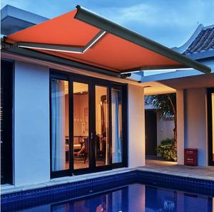 กันสาดมอเตอร์ไฟฟ้าสำหรับกลางแจ้ง ทนทาน พร้อมไฟ LED แบบพับเก็บได้ ขายส่งจากโรงงาน - Product Image 2