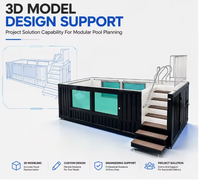 Piscine en acier préfabriquée modulaire de taille personnalisée, pour extérieur, ferme, bureau, bâtiment – Fournisseur direct d'usine chinoise