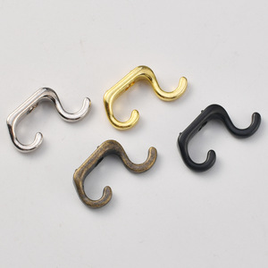 B-450 Small Single <b>Hook</b> Zinc Alloy Rust Resistant Clothes <b>Hook</b> <b>S</b> Type Extra Small For Garment Use - Product Image 3