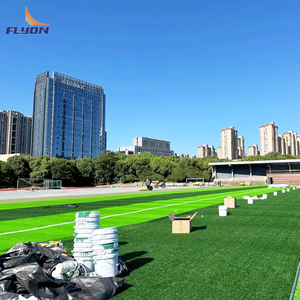 Cao Cấp Cỏ Nhân Tạo Nhà Máy Bán Buôn Tỷ Giá Màu Xanh Lá Cây Cỏ Tổng Hợp Thảm Thảm Bóng Đá Sân Cỏ - Product Image 6