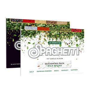Le sserafim-[สปาเก็ตตี้] 1ST อัลบั้มเดี่ยว (weverse ver.) ป้าย hybe K-POP CD ไปยังชื่อ - Product Image 1
