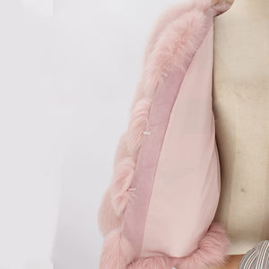 Manteau de fourrure de renard véritable pour femme, blouson d'hiver, vraie fourrure naturelle, vente en gros, - Product Image 6