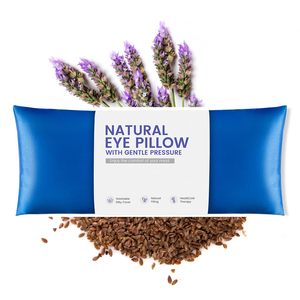 Masque oculaire personnalisé en soie biologique douce avec aromathérapie, graines de lavande, chauffant, pour le sommeil et le yoga - Product Image 6