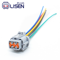 Conector de Luz para Faro Delantero LISEN 6185-1175 PB295-06120, 6 Pines, Hembra, para Automóvil