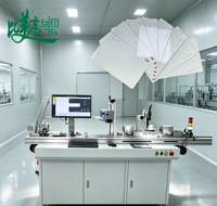 Ligne de production de cartes intelligentes PVC IC haute vitesse avec codage laser UV automatique, impression de numéro de série et inspection visuelle du code QR