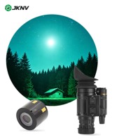 JKNV Gen2+ FOM1400 Lunettes de vision nocturne à trois contacts P45, intensificateur d'image faible luminosité, portée 1000m, étanche