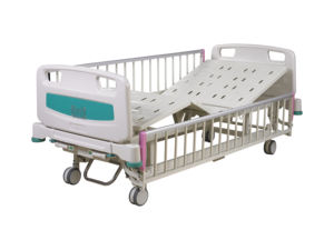 <span class=keywords><strong>Lit</strong></span> de soins infirmiers médicaux en gros pour les grands garçons à deux fonctions et à commande manuelle en acier ABS métal plastique - Product Image 2