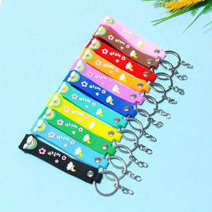 Cute Cartoon Exquisitely Crafted Fashionable PVC Rubber Key Wristband