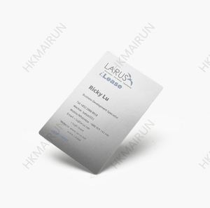 Cartes de visite professionnelles en acier inoxydable couleur or rose à bas prix, sans logo, 0,5 mm - Product Image 3