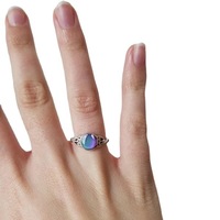 Bague de température créative POP, bague d'humeur changeante de couleur, pierre ronde, contrôle de la température, bague changeante, bijoux pour femmes et filles
