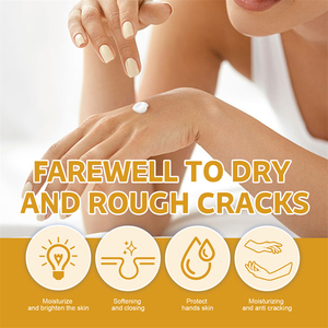 Crème pour les mains Eelhoe hydratante, éclaircissante, adoucissante, anti-fissures, anti-démangeaisons, à base de pulpe de riz et de lait de chèvre, OEM - Product Image 5