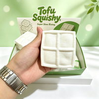 2026 Jouet Squishy en Bloc de Pâte à Modeler Tofu, Jouet Anti-stress Croustillant en TPR et Pâte à Modeler, Jouet Nouveauté Anti-stress à Presser pour la Vente en Gros