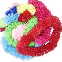 S02471 collier leis à fleurs, 1.2 mètres, pour célébrer la fête sur la plage