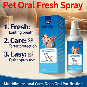Spray buccal réparateur pour animaux de compagnie à base d'extraits de plantes OEM/ODM avec extrait de chèvrefeuille, apaise les gencives rouges, enflées et irritées - Product Image 1
