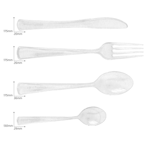 5.5g poids lourd <span class=keywords><strong>argent</strong></span> couverts jetable couteau en <span class=keywords><strong>plastique</strong></span> PS <span class=keywords><strong>fourchette</strong></span> et cuillère emballés individuellement couverts Kits couverts argenterie - Product Image 6