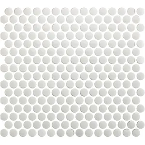 Modern White Mosaic Dolomite Marble Tile Ceramic Square Wall and Swimming Pool Tile with Brass Accents for Hotels